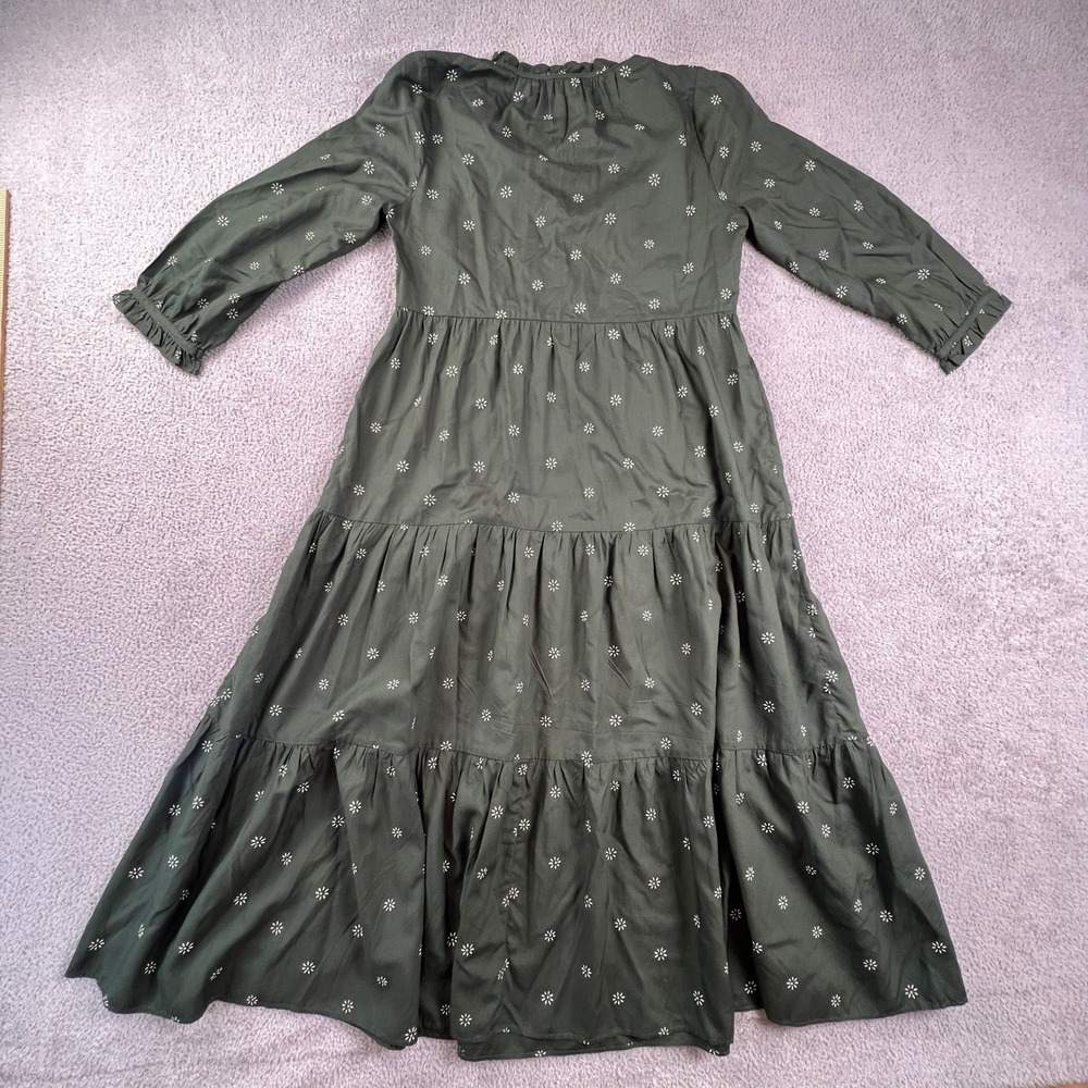 Maxi dress Cottagecore Coastal Cowgirl Floral Ruffle Boho NWT Heritage Madewell - Picture 13 of 15